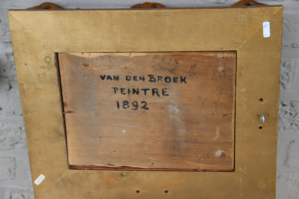 Gorgeous painting repro van den broek belgian 1892 framed