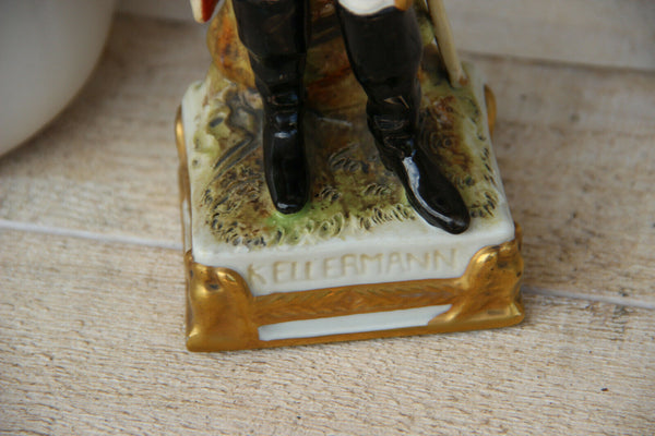 Scheibe alsbach german porcelain Napoleon officer figurine soldier Kellerman