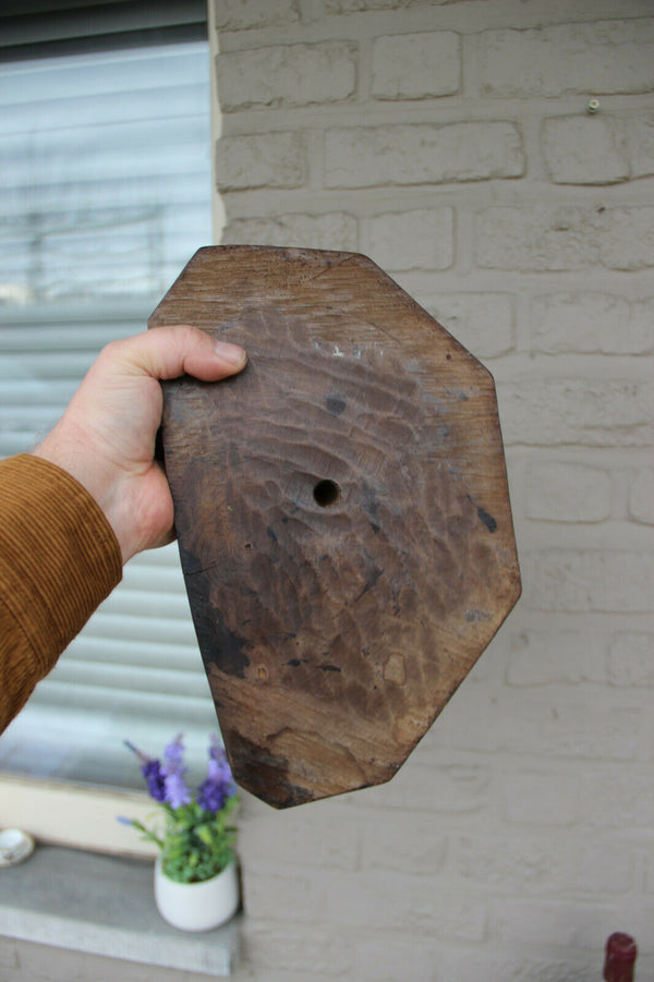 Large German black Forest wood carved capricorn deer group statue 19thc