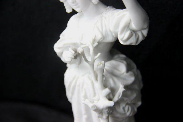 French Bisque porcelain lady figurine statue