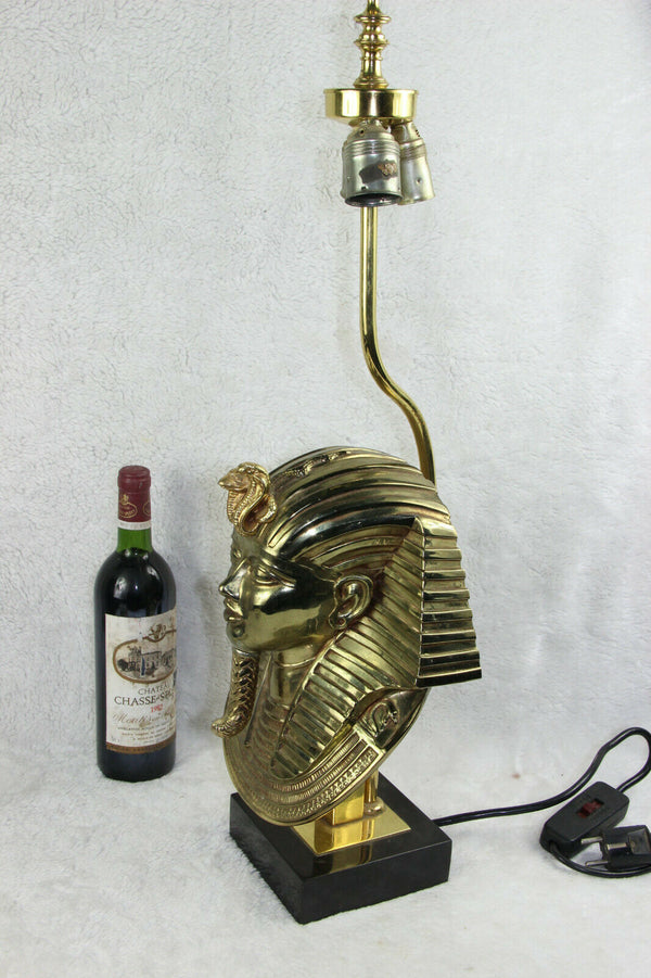 Hollywood Regency Pharaoh Table Lamp by Maison Jansen for Deknudt, 1970s