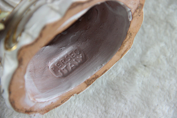 Stunning Religious Pattarino school Terracotta Madonna child statue italian 60s