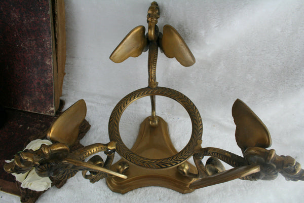 French Empire 1930 Bronze center piece dragons gothic rare NO1