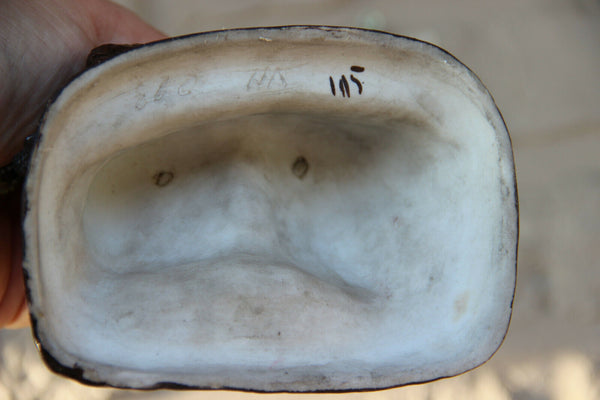 Antique german porcelain romantic victorian group statue figurines