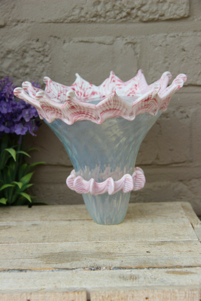 Murano replacement top part chandelier pink clear glass