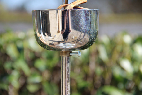 XL 13 GLOBES opaline SPUTNIK ATOMIC Mid century retro chandelier pendant chrome