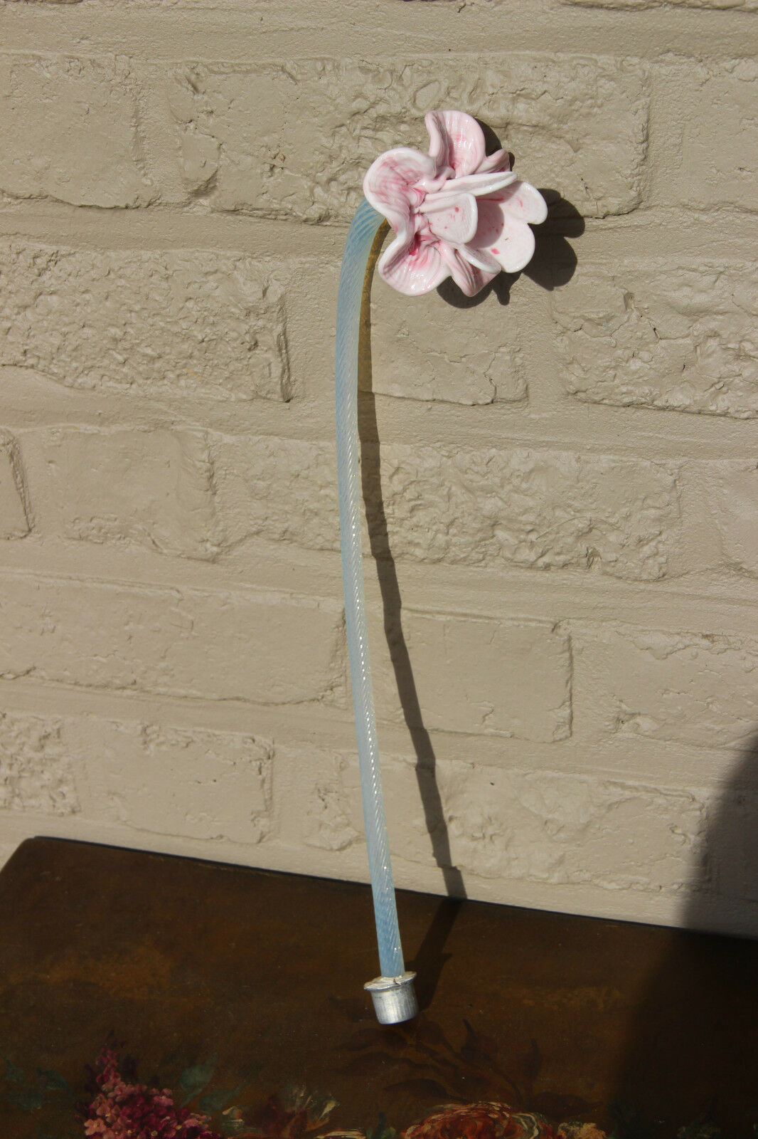 Murano pink venetian italian chandelier replacement glass flower