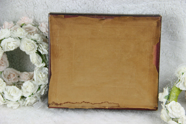 Antique Limoges porcelain plaque framed signed CHAUFRIASSE putti