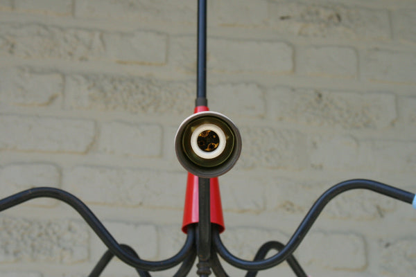 1970 Retro Rockabilly multi coloured spider sputnik chandelier 5 arms