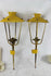 PAIR Retro wall lights sconces mategot for Maison ARLUS 1950's yellow