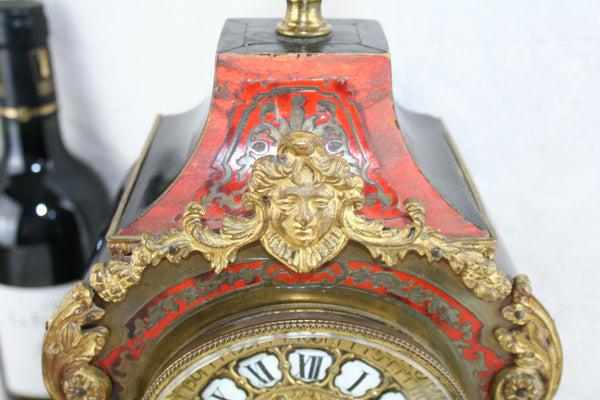 Antique French 1930 WBK paris Boulle cartel clock putti brass inlaid