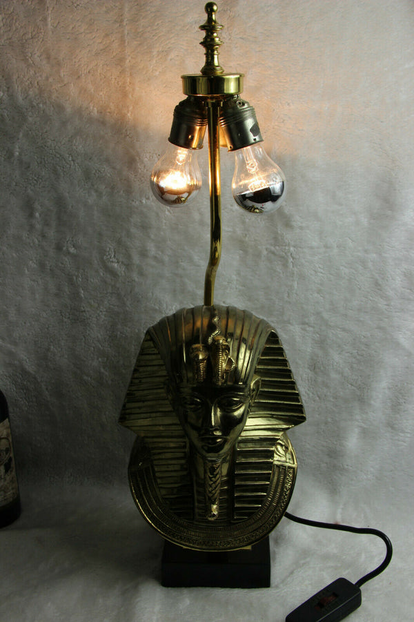Hollywood Regency Pharaoh Table Lamp by Maison Jansen for Deknudt, 1970s
