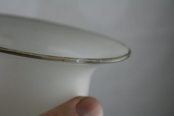 French opaline glass enameled vase 1920