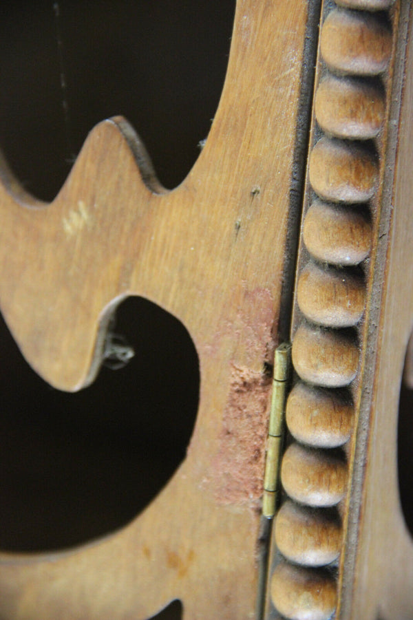 Art nouveau jugendstil wood carved Wall apothecary Kitchen spices cabinet rare