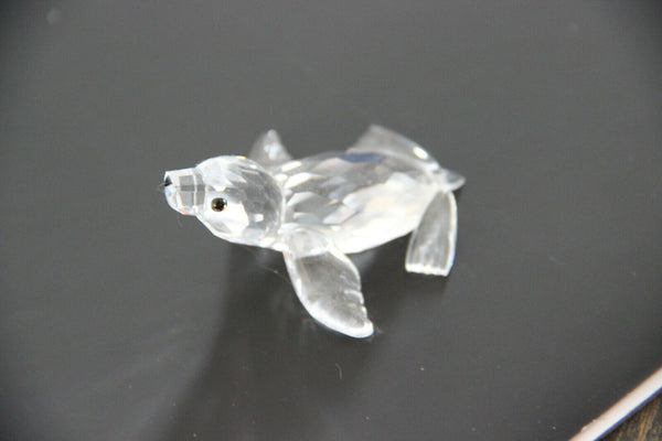Crystal glass Swarovski Animal figurine seal