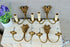 SET 4 Antique Bronze Devil satyr head wall lights sconces French gothic castle