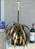 Hollywood regency Palm pineapple leaves metal gold gilt lamp attr.maison jansen