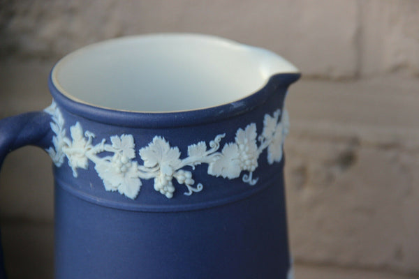 Antique Wedgwood marked jasperware Milk chocolate pot jug putti decor