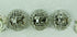 SET 3 HILLEBRAND german marked Smoked glass wall lights sconces 1960 n2