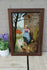 Large antique French Painting on porcelain signed Taillandier 1883 chicken n1