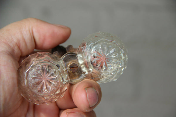 Antique PAIR hand Black forest wood carved swiss bear statue salt pepper set