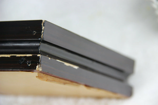 Antique Limoges porcelain plaque framed signed CHAUFRIASSE putti