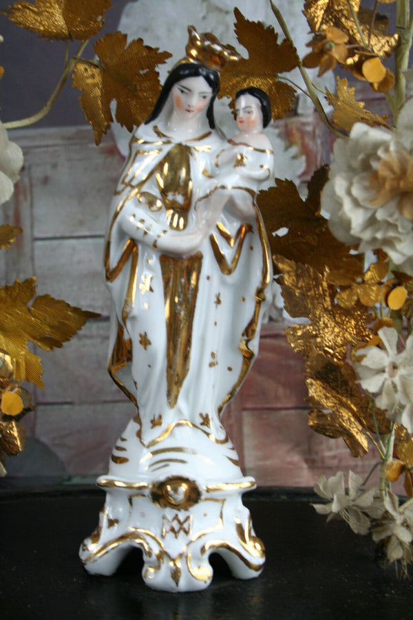 Exclusive French19thc GLOBE De MARIEE Marriage dome  vieux paris porcelain Mary