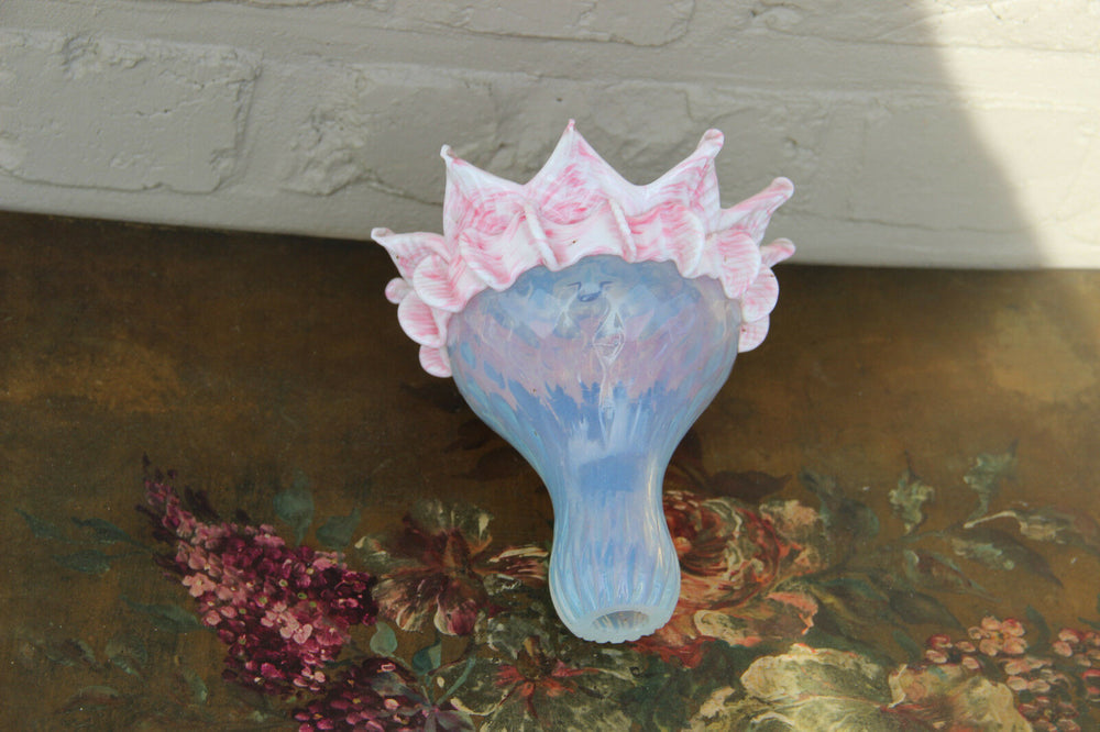 Murano  venetian italian chandelier replacement glass pink top