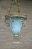 Vintage French 1980 pendant lantern chandelier  stars pendant glass drops