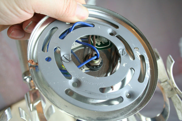 Mid-century 1970's Wall sconce lamp Sciolari glass drops Italian marked sticker