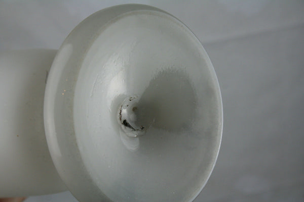 French opaline glass enameled vase 1920