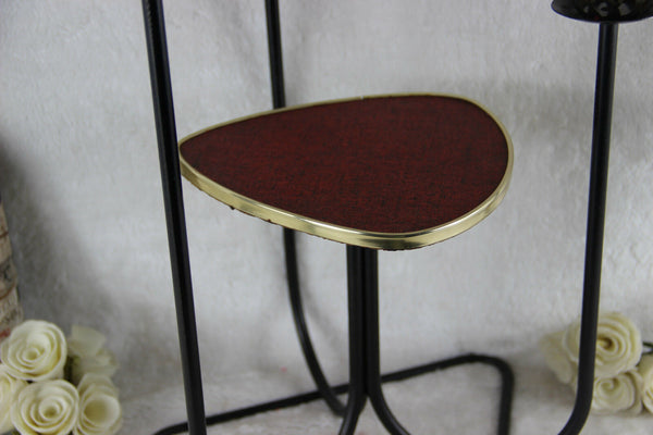 Retro Vintage side smoking table 1960 mid century ashtray cigarettes holder