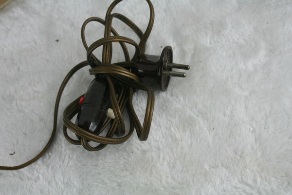 Antique french 1930 Empire style Caryatid winged lady lamp brass