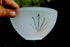 Vintage French Frosted glass cut shade replacement part chandelier