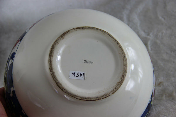 Japanese pottery Birds Decor Salad bowl 1960's