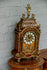 Stunning XL French boulle cartel bronze  putti figurine mantel clock