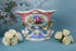 Antique French Biscuit porcelain Coupe  center piece vieux paris flowers