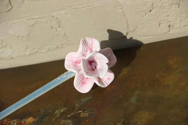 Murano pink venetian italian chandelier replacement glass flower