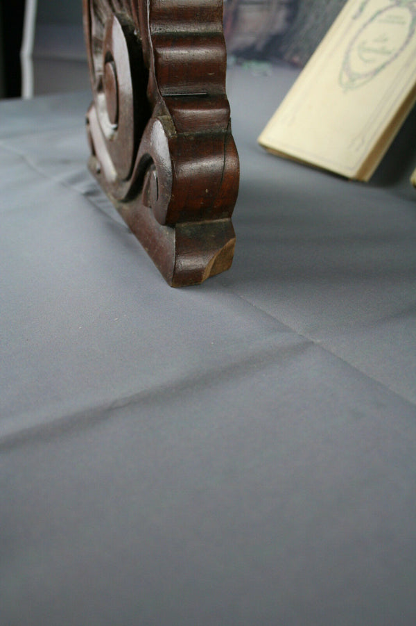 Antique PAIR Large French Cabinet wood Carved side elements ornaments