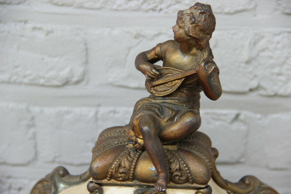 Antique Large French bracket mantel clock figurine