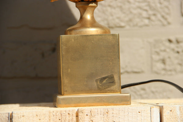 Mid Century French 1970 Egg Floral table lamp attr. maison jansen