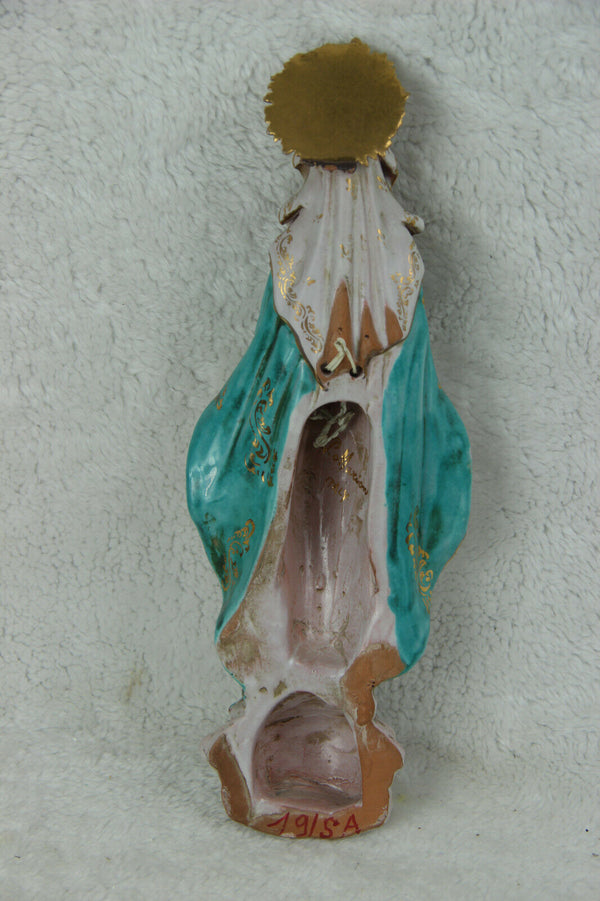 Rare PATTARINO school italian Terracotta Wall madonna religious statue 1960
