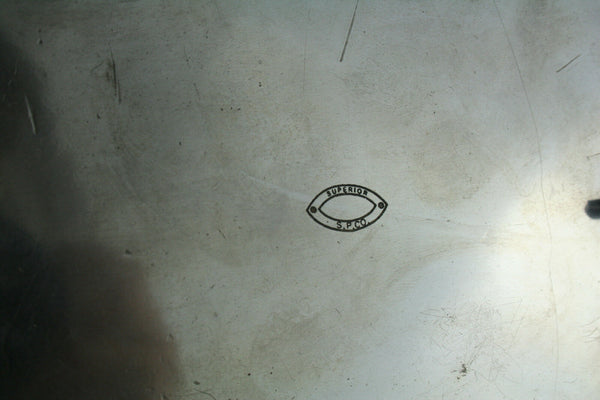 Antique victorian Butter dish glass superior silver plate co usa