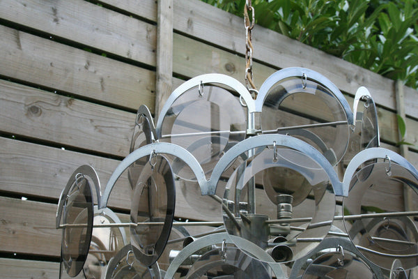 XXL 41 discs mid century 60's VISTOSI / panton era Chandelier pendant lamp