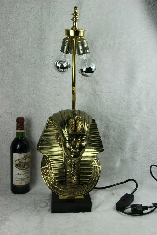 Hollywood Regency Pharaoh Table Lamp by Maison Jansen for Deknudt, 1970s