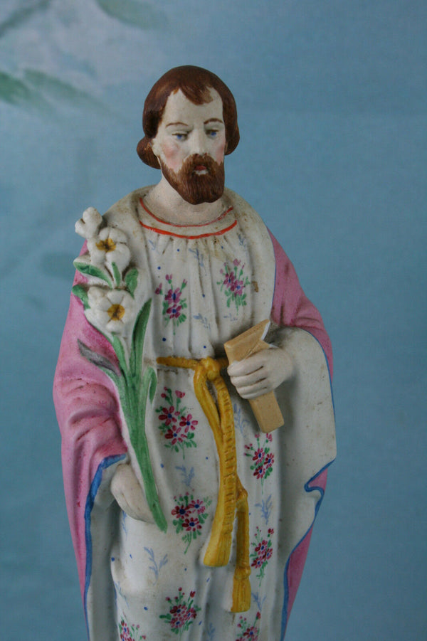 French Antique Joseph statue Christ 11.1