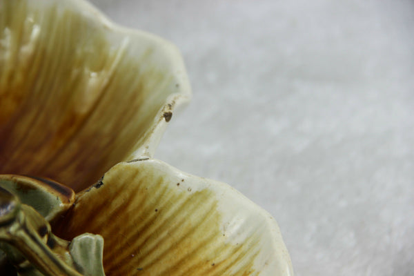 Rare Choisy le Roi marked barbotine majolica lobster centerpiece bowl tray