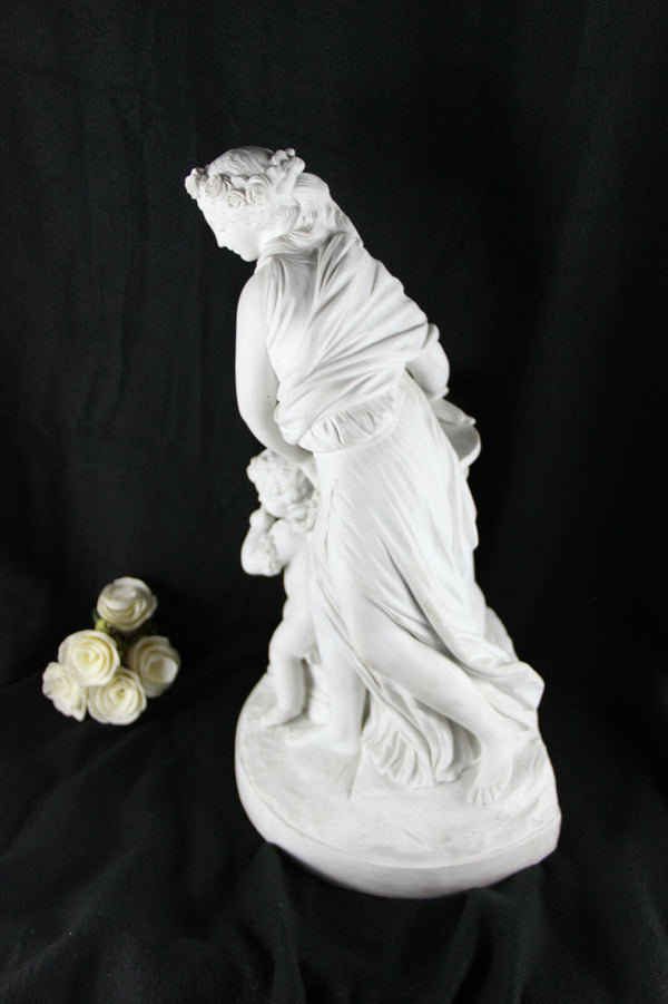 Large SEVRES Bisque porcelain Venus amor Group signed BOIZOT marked 19thc