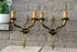 PAIR French empire Bronze swan arms wall lights sconces