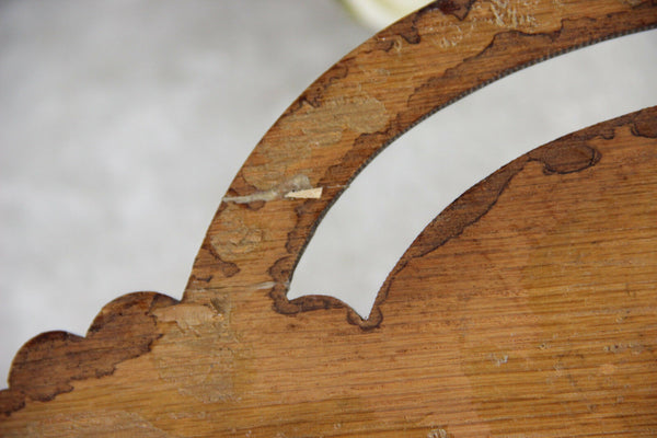 Antique Swiss Wood carved black forest Bear wall plaque panel 1920's